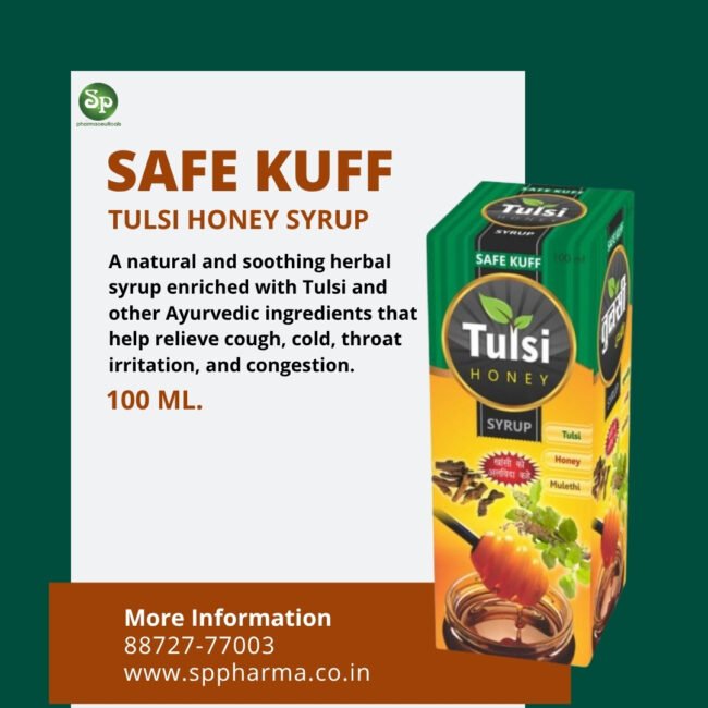 SAFE KUFF TULSI HONEY COUGH RELIEF SYRUP (Pack of 3)