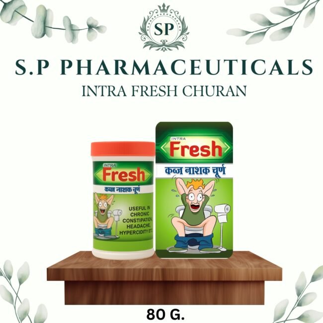 S.P INTRA FRESH CHURAN ( PACK OF 3) (KABAZ KA ANT TURANT) (80 G.)