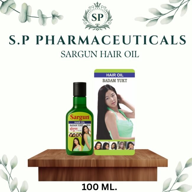 S.P SARGUN HAIR OIL BADAM YUKT (PACK OF 2) | ANTI-FRIZZ FIBRESTRONG OIL (100 ML)