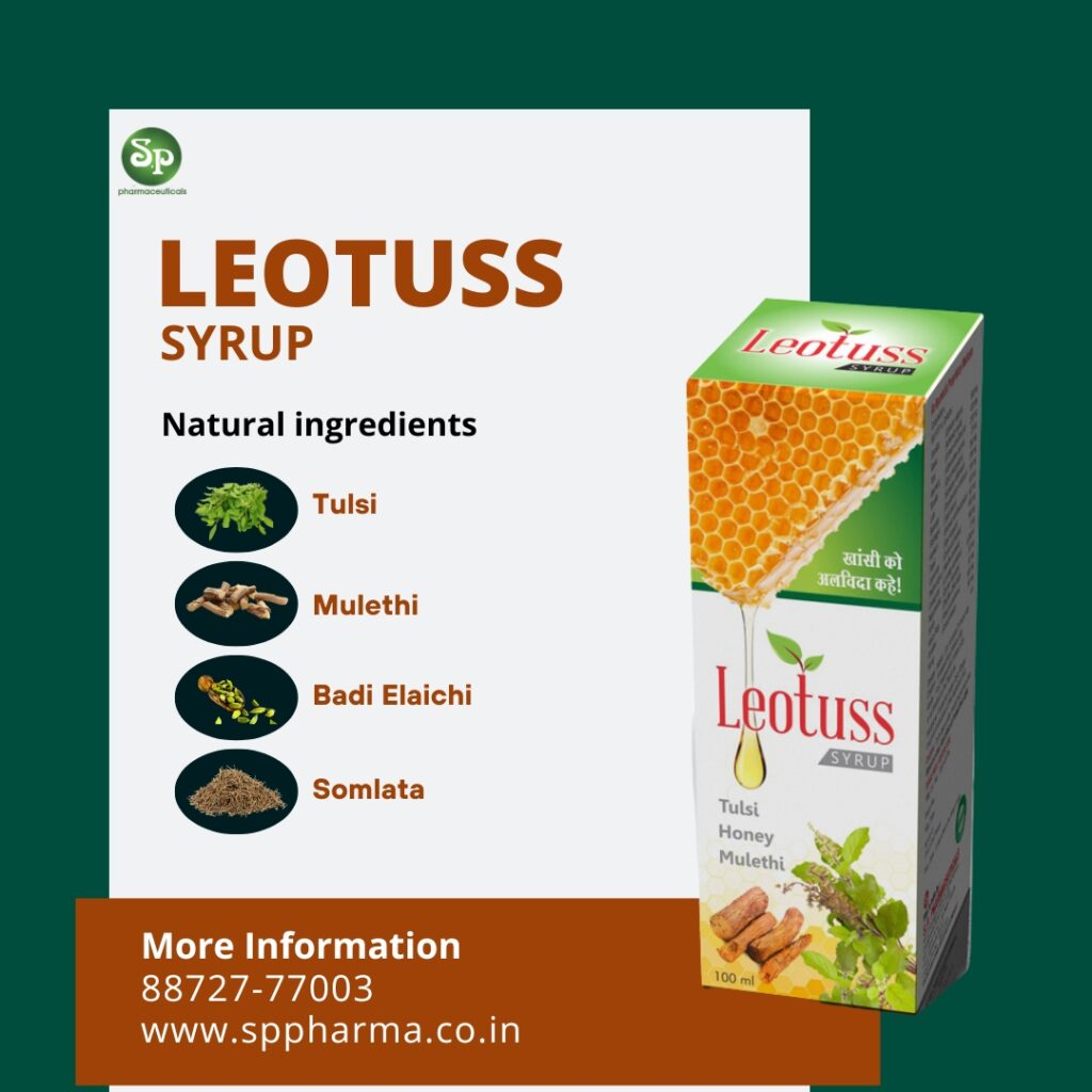 S.P LEOTUSS COUGH SYRUP (100 ML.) ( PACK OF 4) - S.P. Pharma