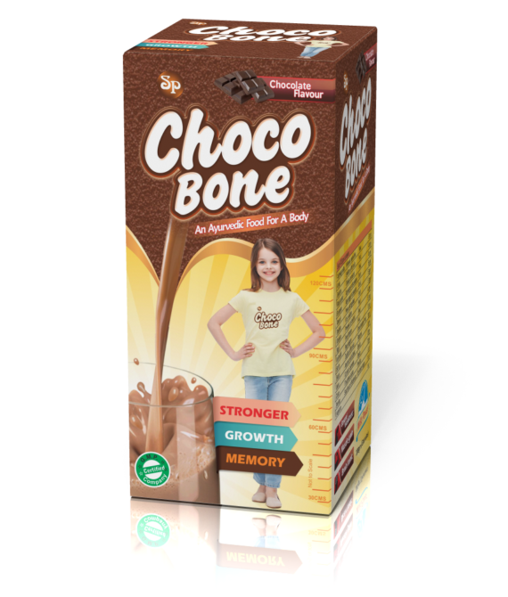 SP CHOCOBONE AYURVEDIC GRANULES WITH NATURAL INGREDIENTS FOR GAIN WEIGHT  (450 G.)
