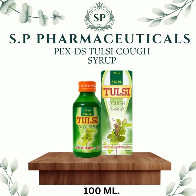 S.P PEX DS  TULSI COUGH SYRUP 100 ML.  (PACK OF 4)