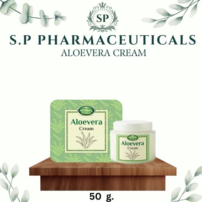 S.P PURE HERBS  ALOEVERA CREAM (50 G.)  (PACK OF 2 )