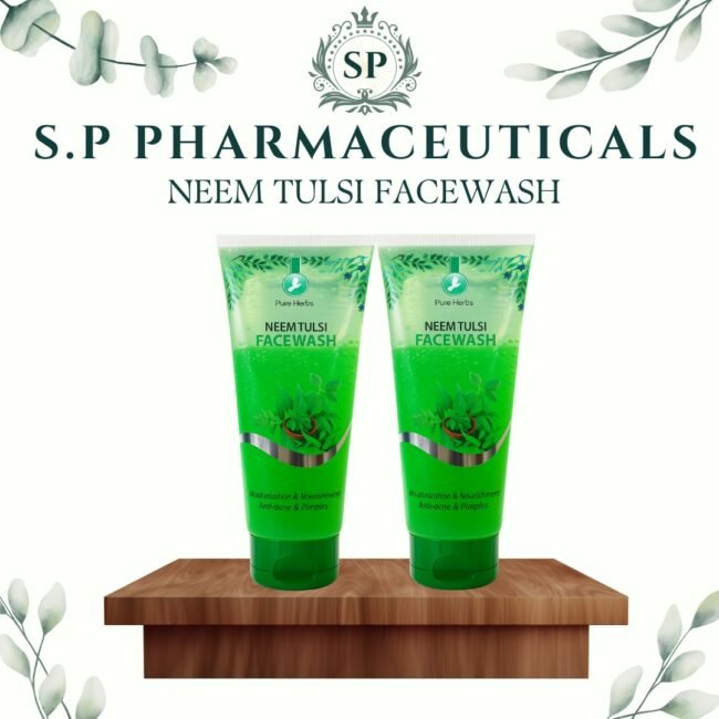 S.P PURE HERBS  NEEM TULSI FACE WASH  (100 G.) (PACK OF 2)