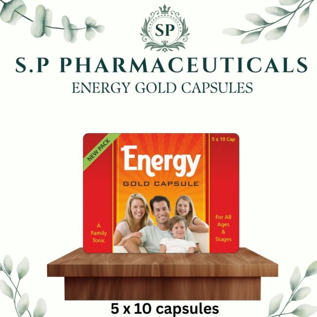 S.P ENERGY GOLD CAPSULES  (5 x 10 CAPSULES)