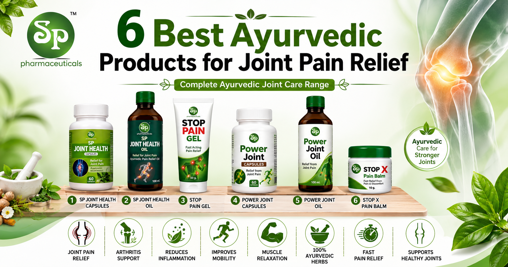 6 Best Ayurvedic Products for Joint Pain Relief